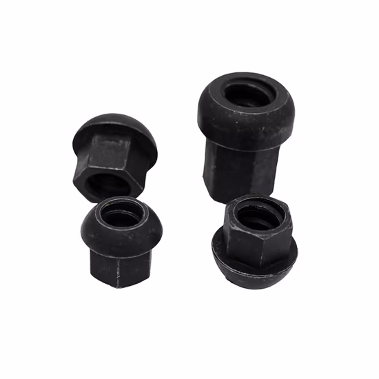 Tuerca esférica de acero al carbono M20/25 mm y tuerca abovedada y placa de anclaje utilizadas para barra de acero roscada laminada en caliente